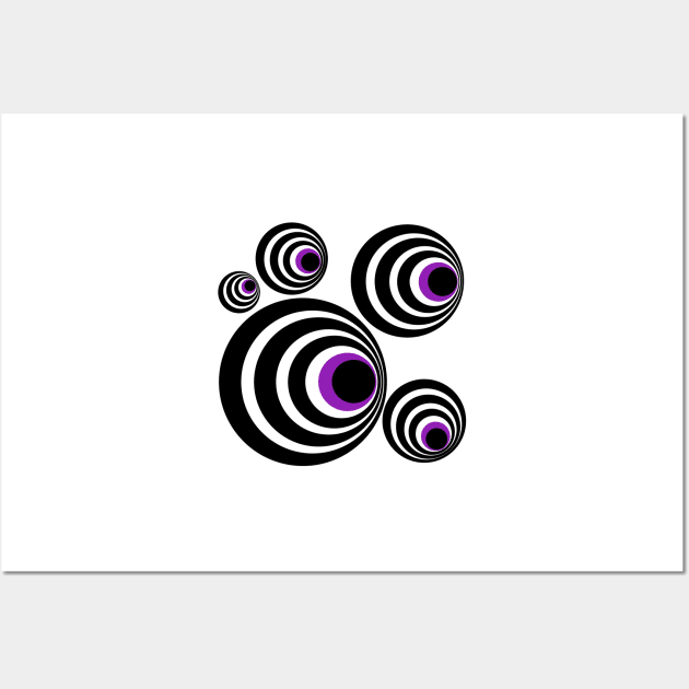 Optical Illusions, Visual Phenomena, circle pattern Wall Art by marina63